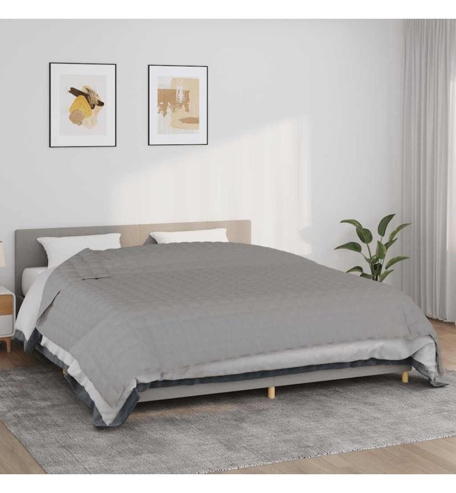 Gewichtsdecke Grau 235x290 cm 11 kg Stoff
