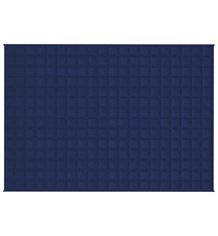 Couverture lestée Bleu 138x200 cm 6 kg Tissu