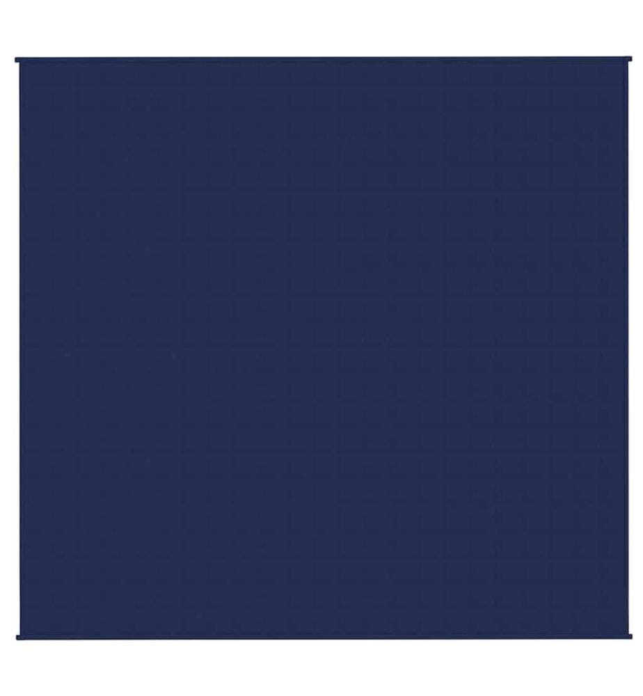 Gewichtsdecke Blau 220x235 cm 15 kg Stoff
