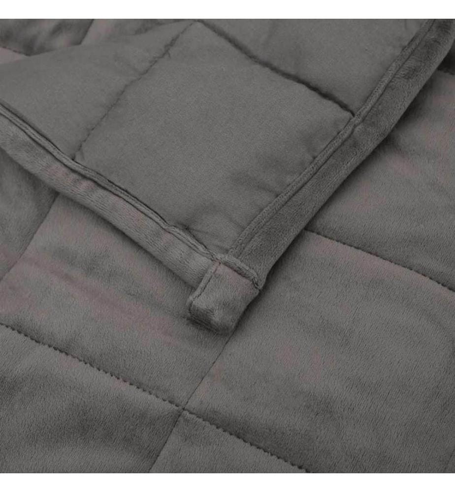 Couverture lestée Gris 120x180 cm 9 kg Tissu