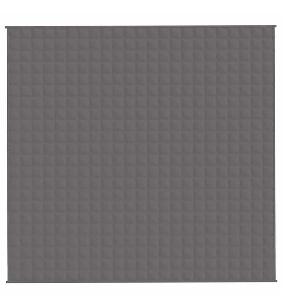 Gewichtsdecke Grau 220x235 cm 11 kg Stoff