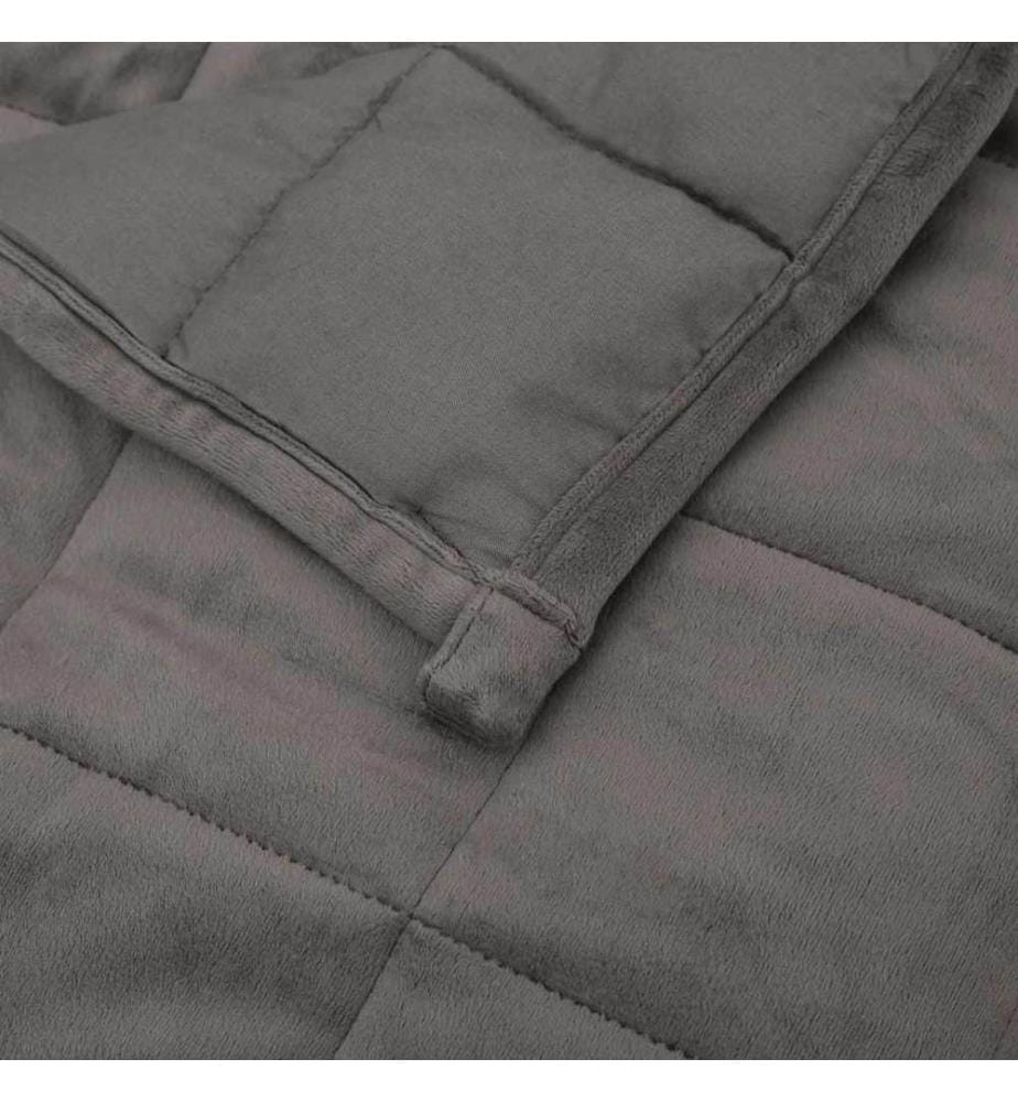 Gewichtsdecke Grau 220x235 cm 11 kg Stoff