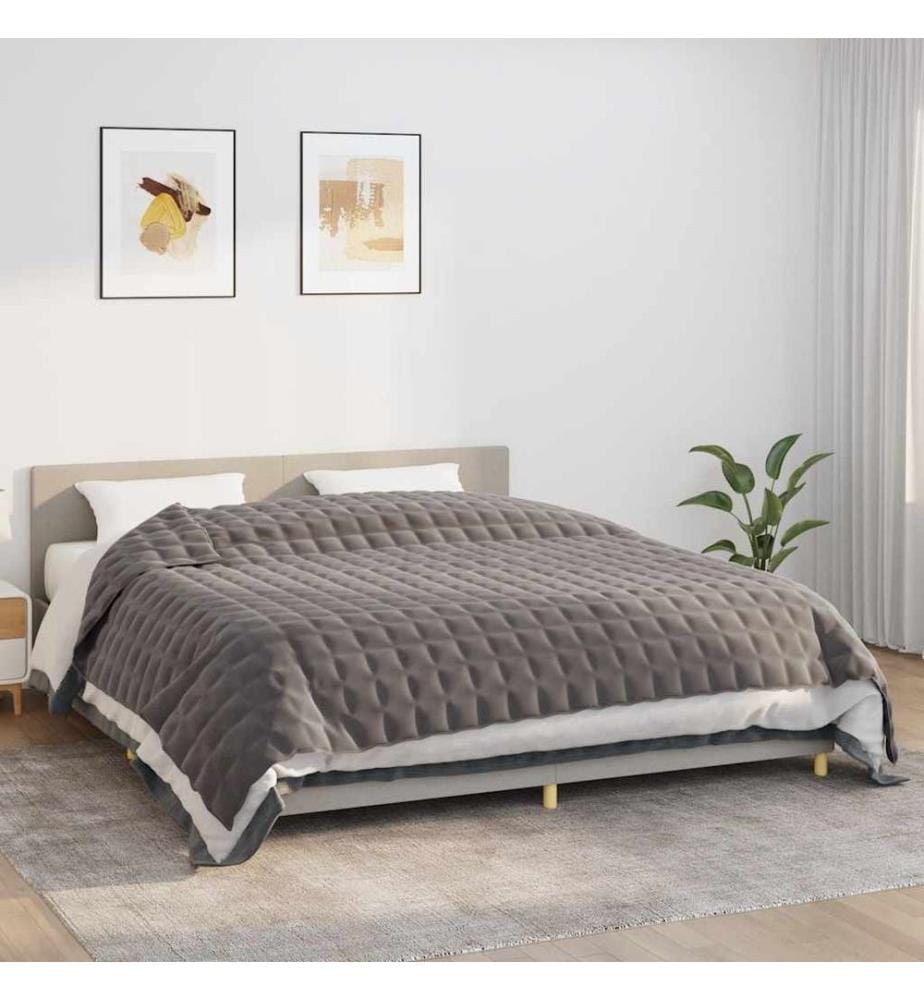 Gewichtsdecke Grau 235x290 cm 11 kg Stoff