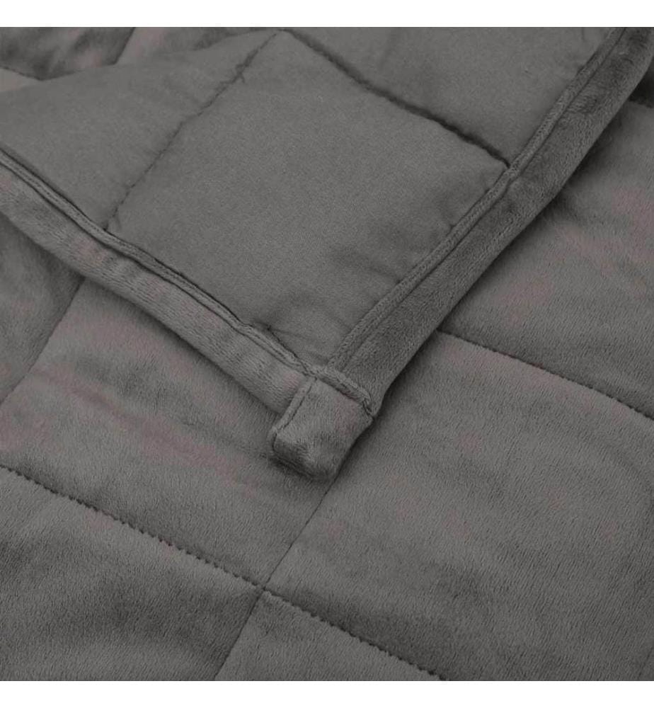 Gewichtsdecke Grau 235x290 cm 15 kg Stoff