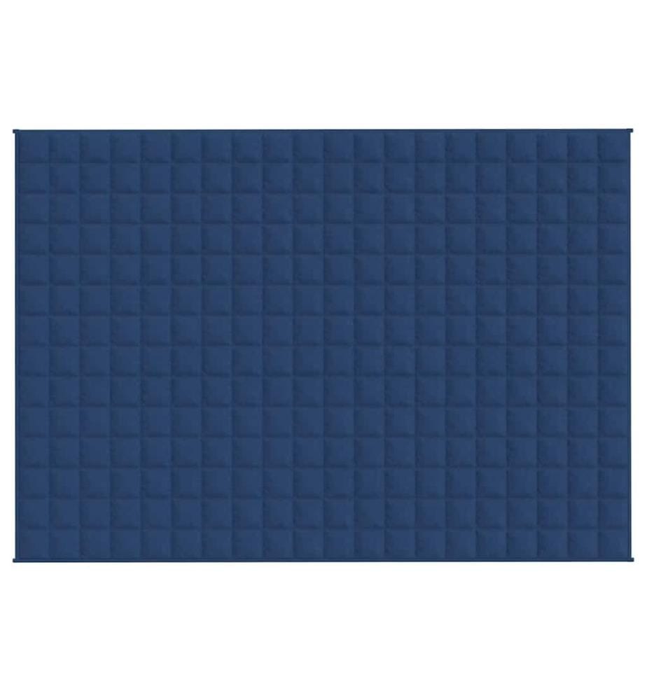 Gewichtsdecke Blau 138x200 cm 10 kg Stoff