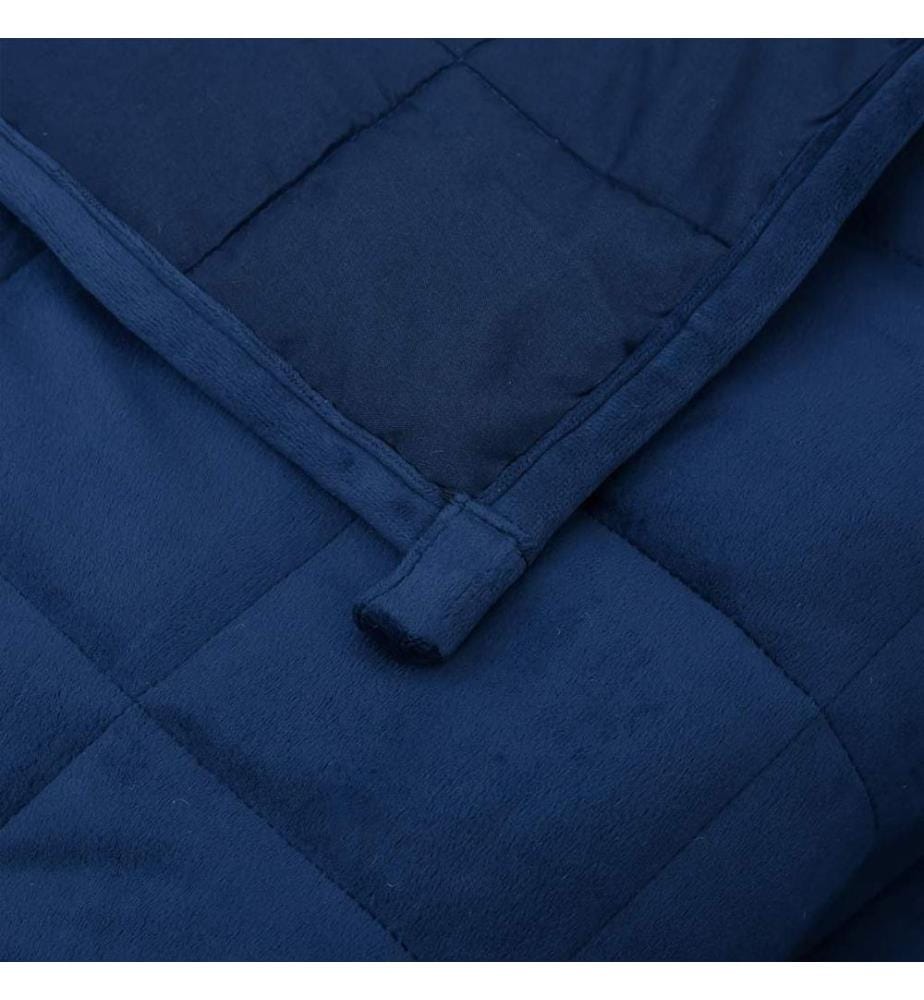Gewichtsdecke Blau 138x200 cm 10 kg Stoff