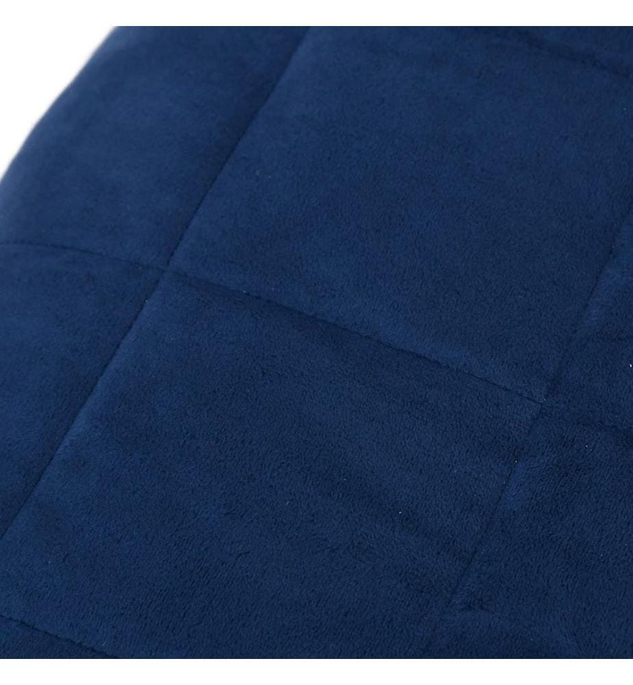 Gewichtsdecke Blau 155x220 cm 7 kg Stoff