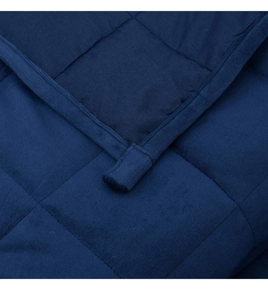 Gewichtsdecke Blau 155x220 cm 7 kg Stoff