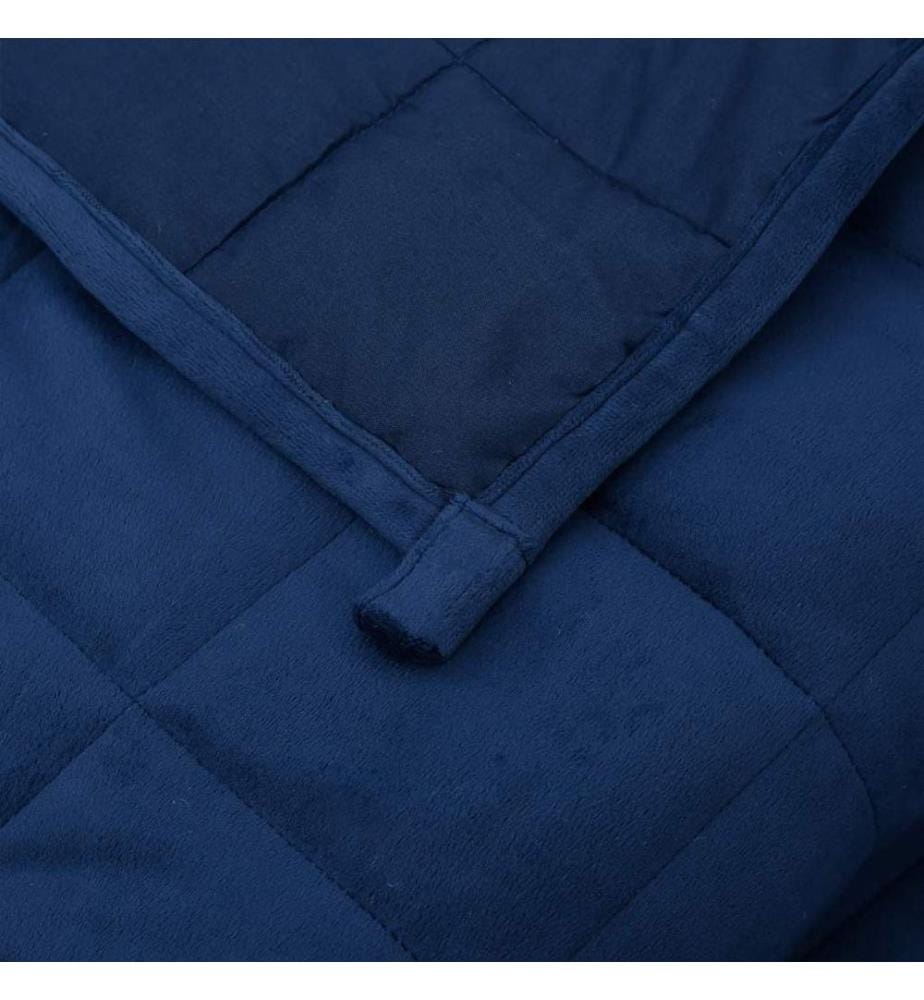 Couverture lestée Bleu 200x200 cm 13 kg Tissu