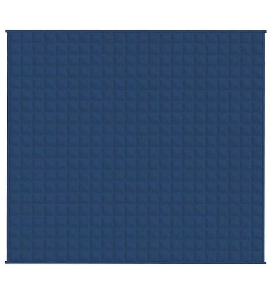 Gewichtsdecke Blau 200x225 cm 13 kg Stoff