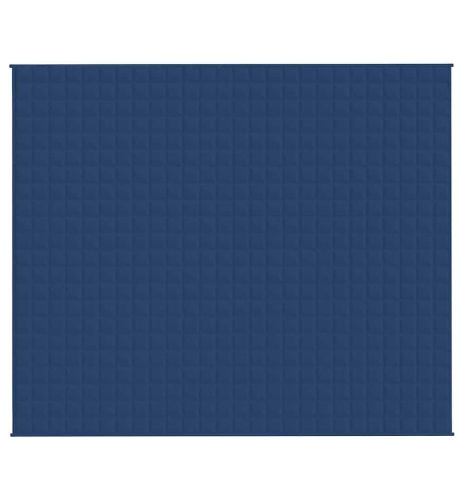Gewichtsdecke Blau 220x260 cm 11 kg Stoff