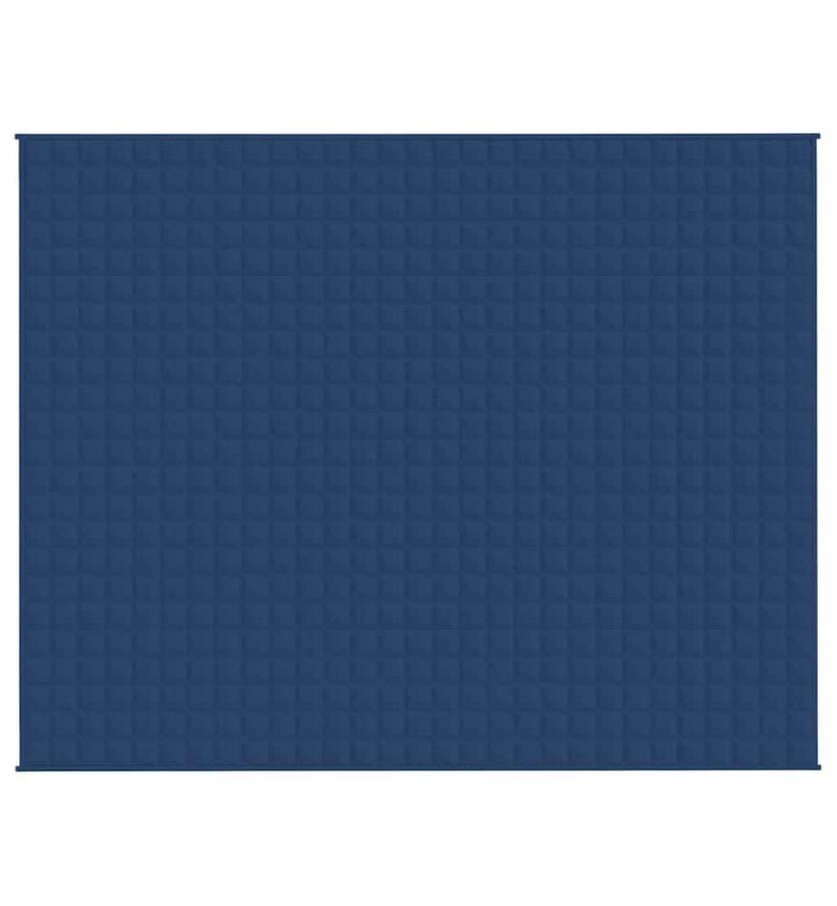 Gewichtsdecke Blau 235x290 cm 15 kg Stoff