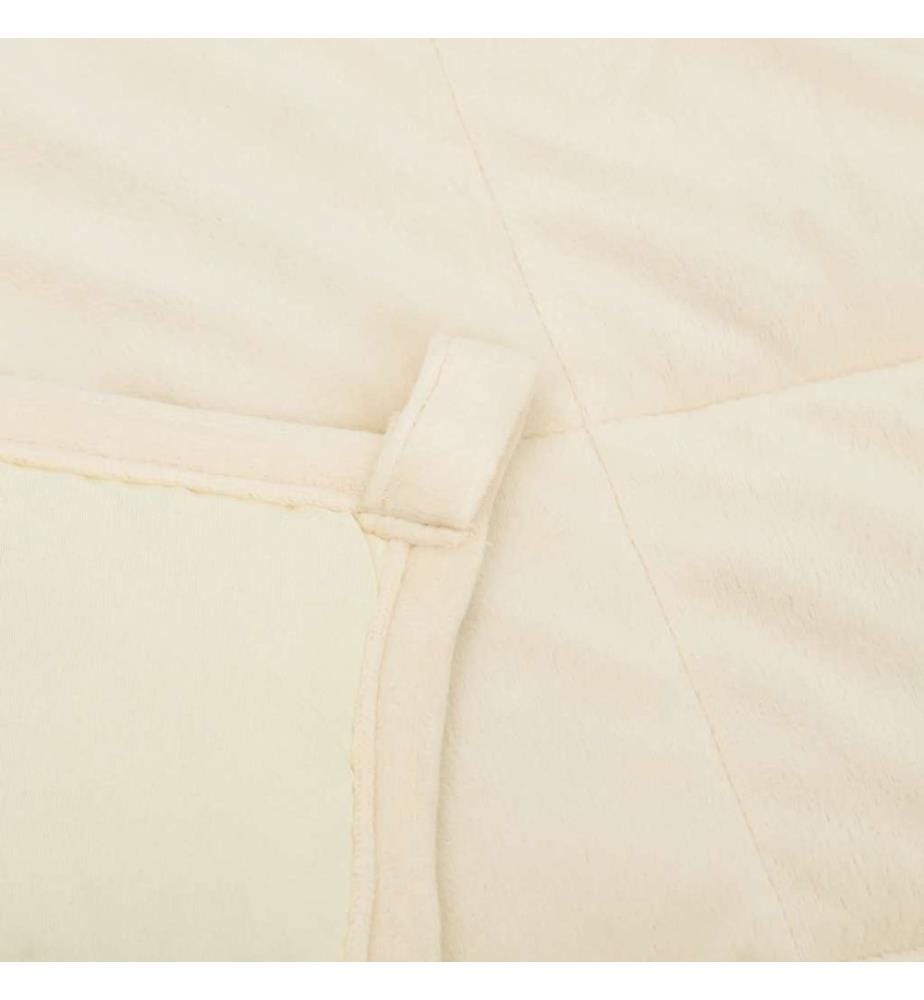 Gewichtsdecke Hellcreme 235x290 cm 11 kg Stoff