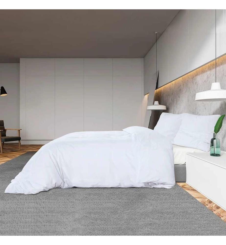 Bettwäsche-Set Weiss 155x220 cm Baumwolle