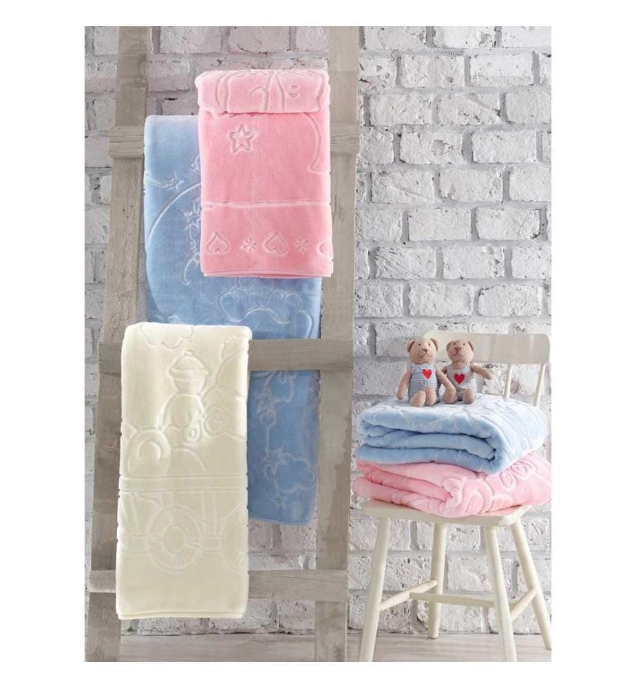Baby-Decke, Ecru, Polyester