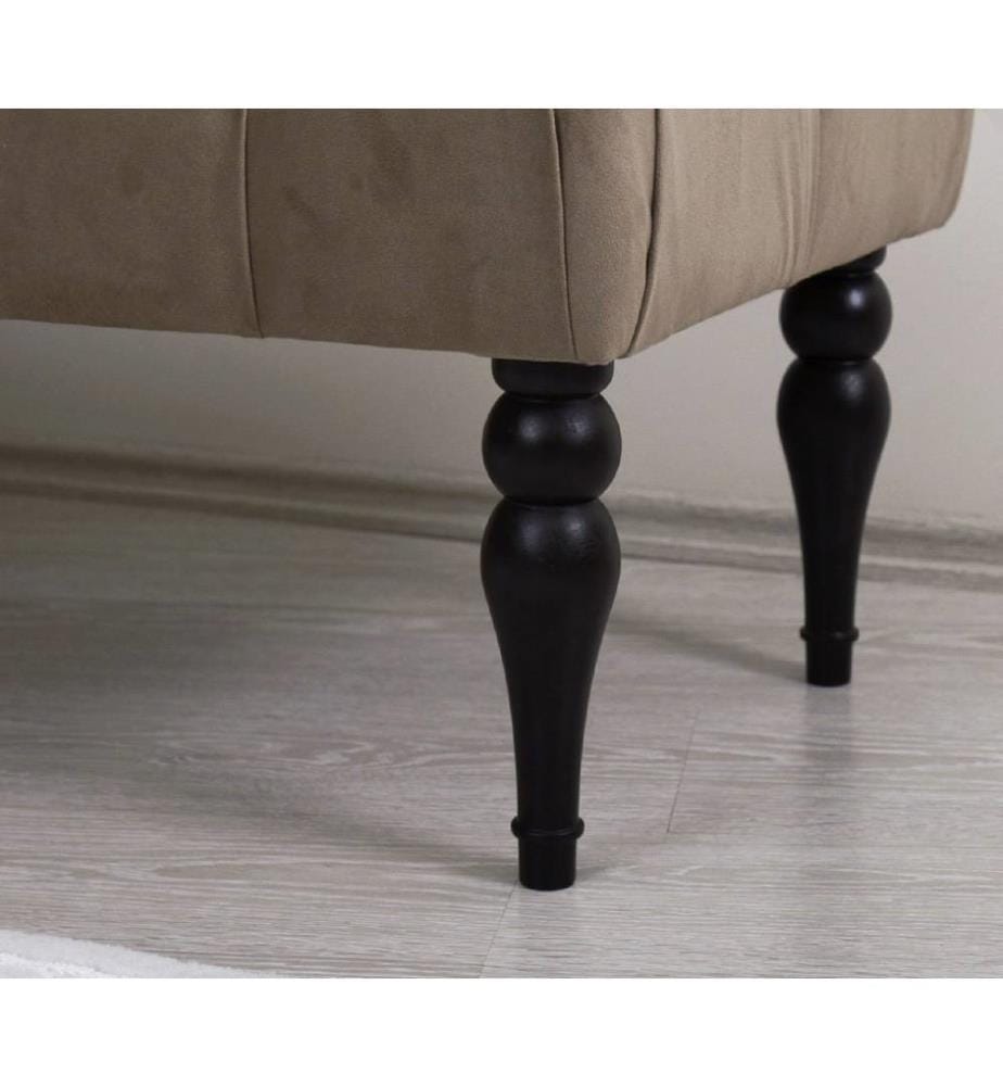 Panchina, Marrone, 50% cotone - 50% velluto
