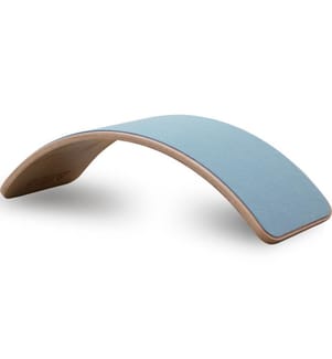 Tavola di equilibrio in legno, naturale, blu, faggio, platino