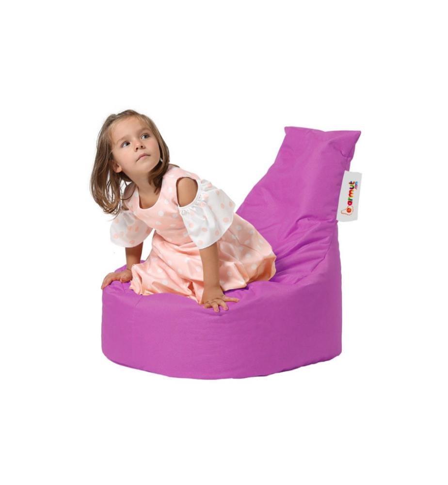 Garten-Sitzsack, rosa, hochdichter, recycelter Styropor, Polyester-Gewebe