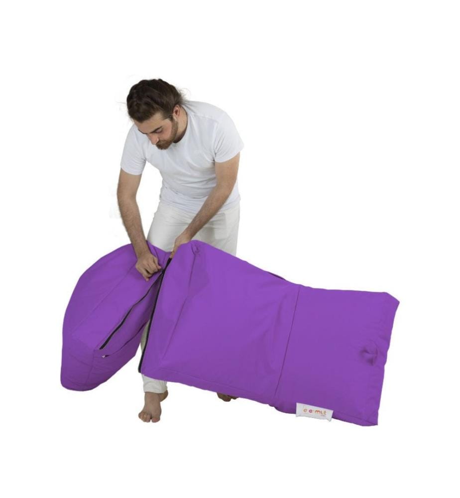 Garden Bean Bag, Purple, High Density Recycled Styrofoam, Polyester Fabric