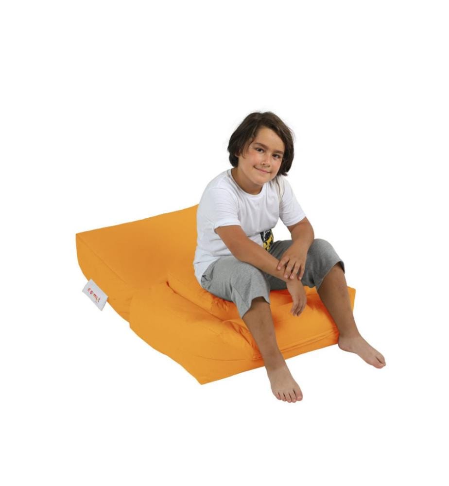 Garten-Sitzsack, Orange, hochdichter, recycelter Styropor, Polyester-Gewebe