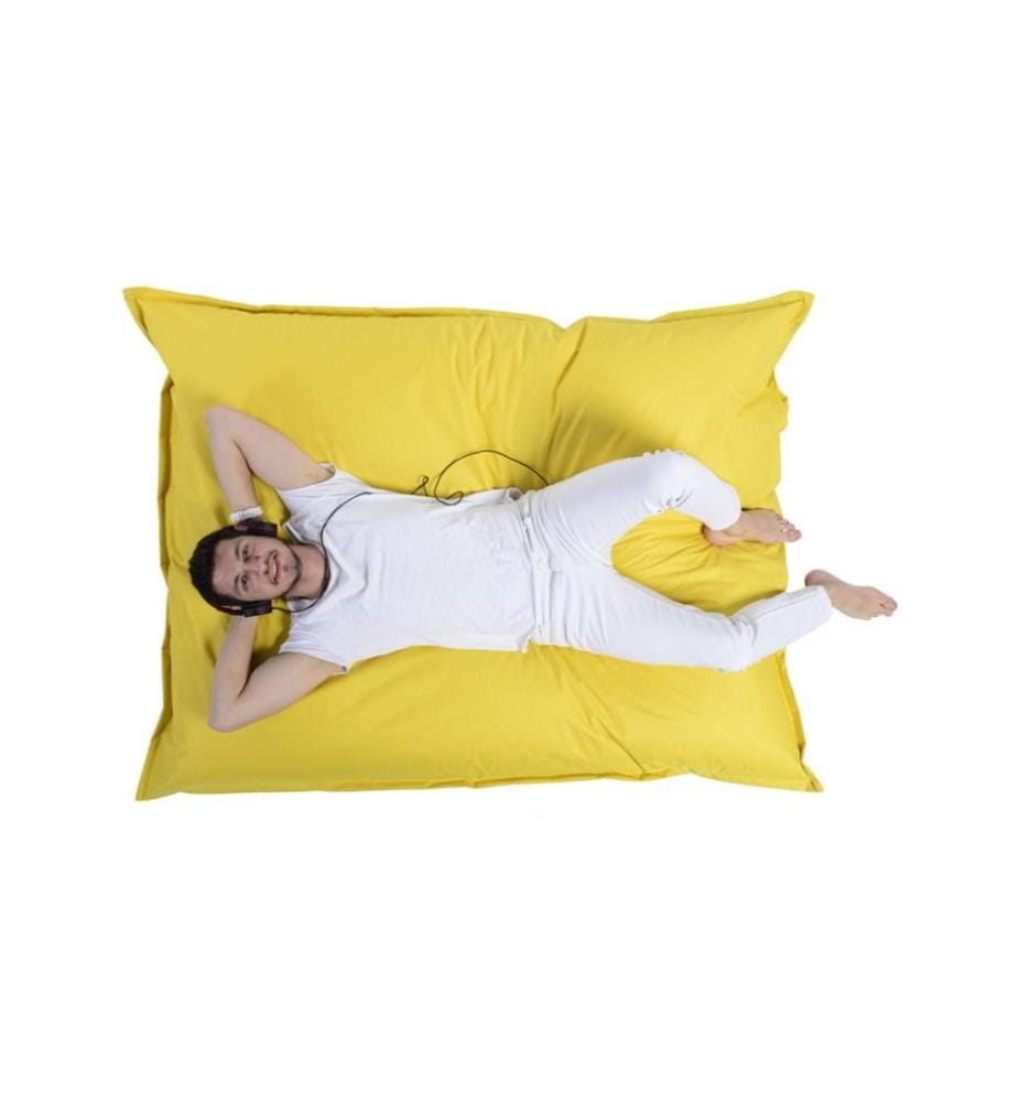 Garden Bean Bag, Yellow, High Density Recycled Styrofoam, Polyester Fabric