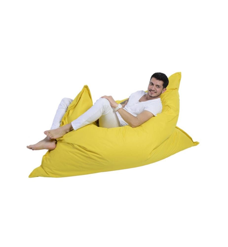 Garden Bean Bag, Yellow, High Density Recycled Styrofoam, Polyester Fabric
