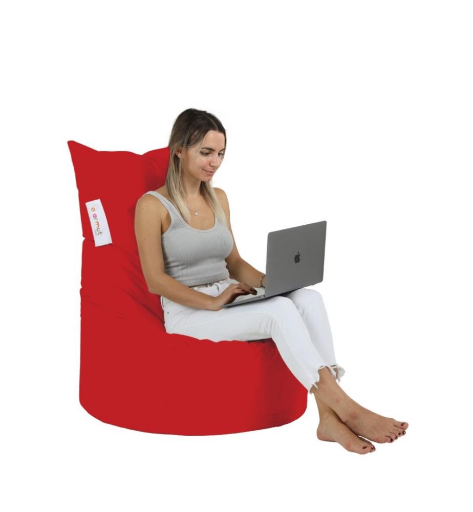 Garten-Sitzsack, rot, 100% Styropor mit hoher Dichte, Stoff: 100% Polyester