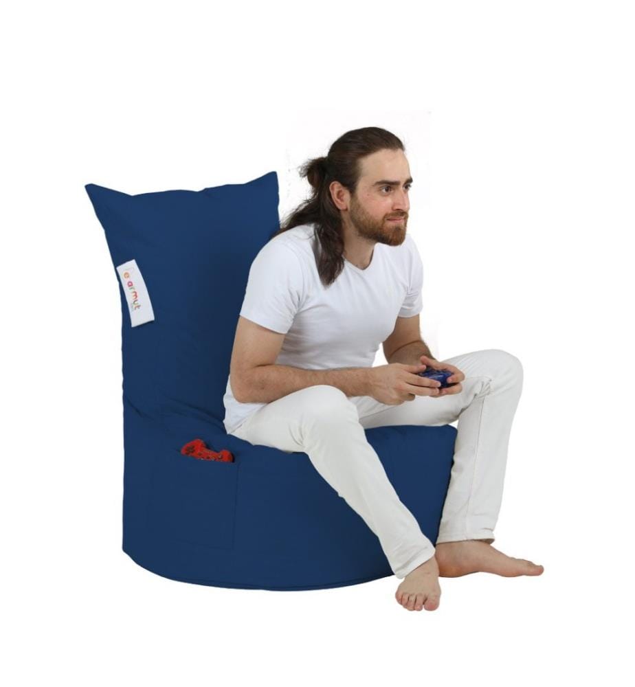 Garten-Sitzsack, Marineblau, 100% Styropor mit hoher Dichte, Stoff: 100% Polyester