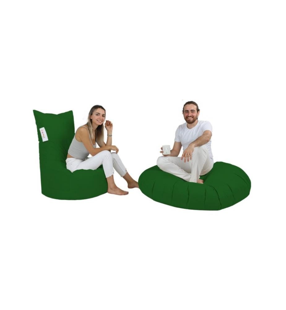 Garten-Sitzsack, grün, 100% Styropor mit hoher Dichte, Stoff: 100% Polyester
