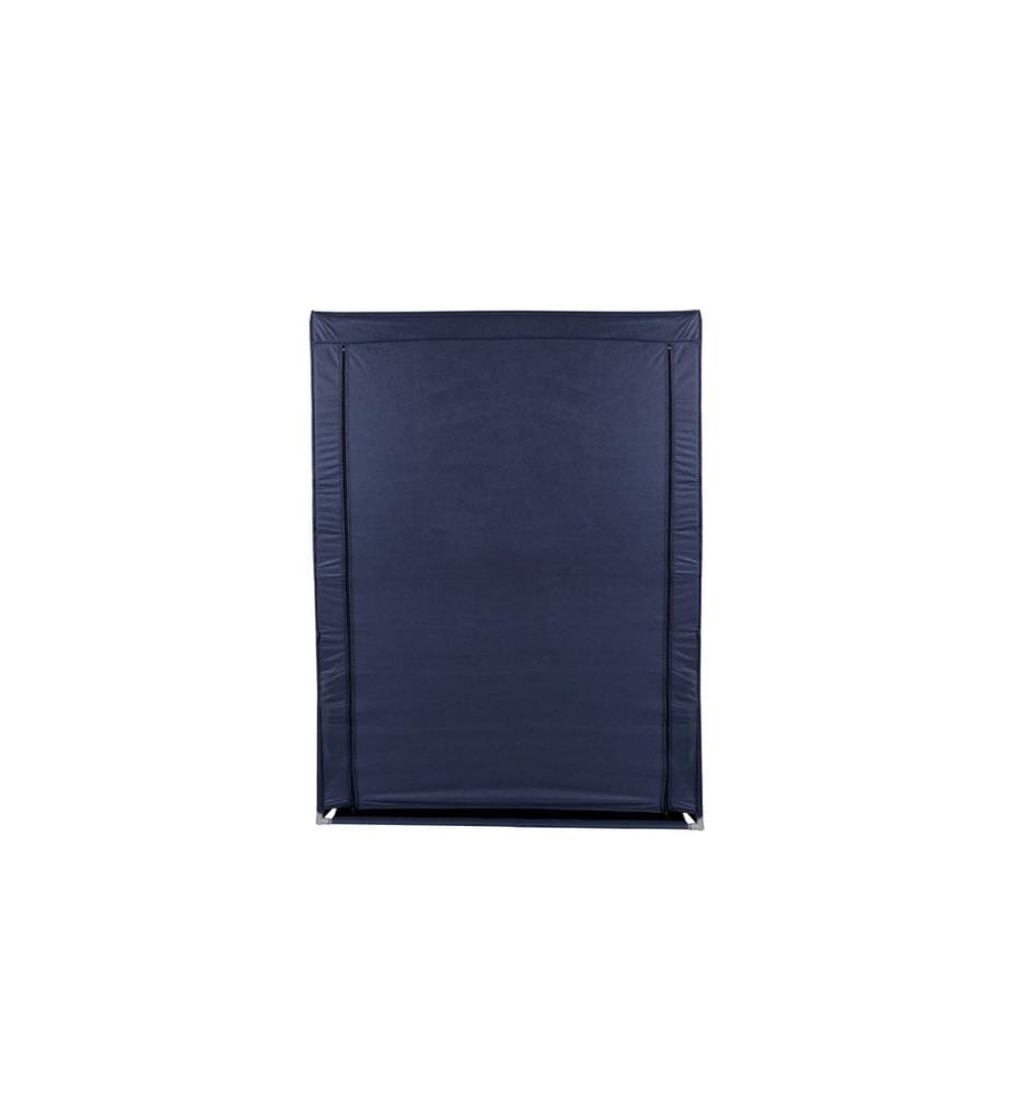 Borsa portaoggetti, blu scuro, tessuto di ovatta, struttura in metallo