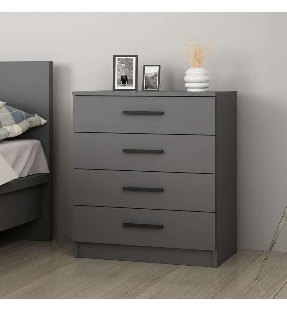 Commode, blanc, panneau de particules mélaminé