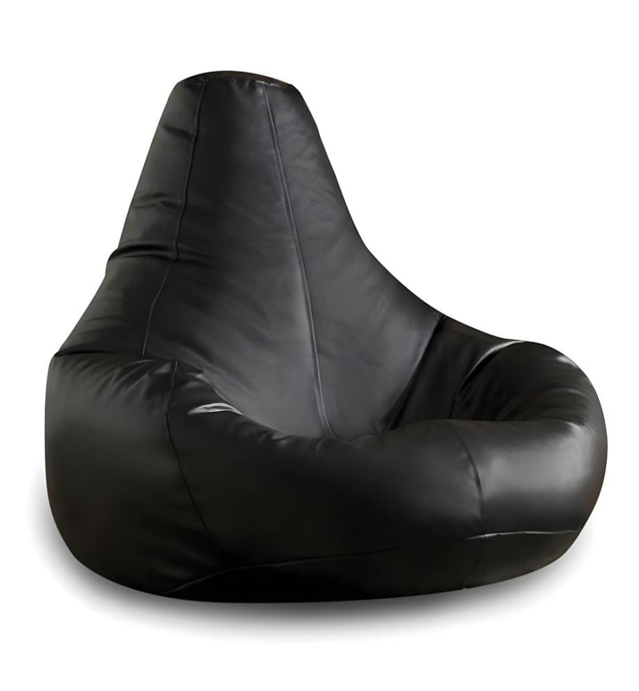 Bean Bag, Black, 100% Polyester, Fabric : 100% Faux cuir