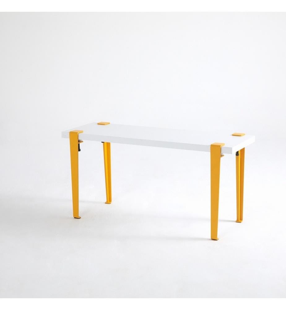 Panchina, bianco giallo, pannello di particelle rivestito di melamina