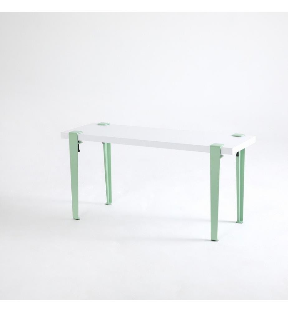Panchina, bianco verde menta, pannello di particelle rivestito di melamina