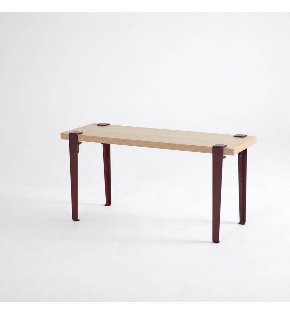 Panchina, legno bordeaux, pannello di particelle rivestito in melamina