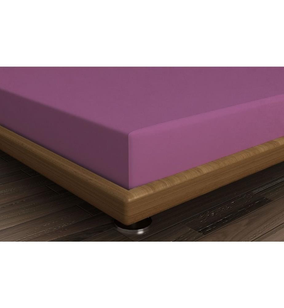Ranforce Single Small Fitted Sheet, violet, 100% coton