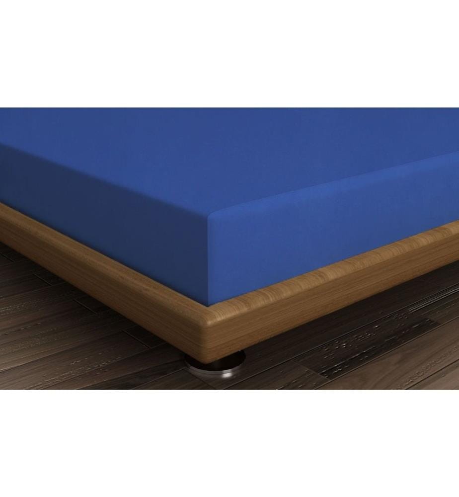 Ranforce Einzelnes kleines Spannbetttuch, dunkelblau, 100% Baumwolle