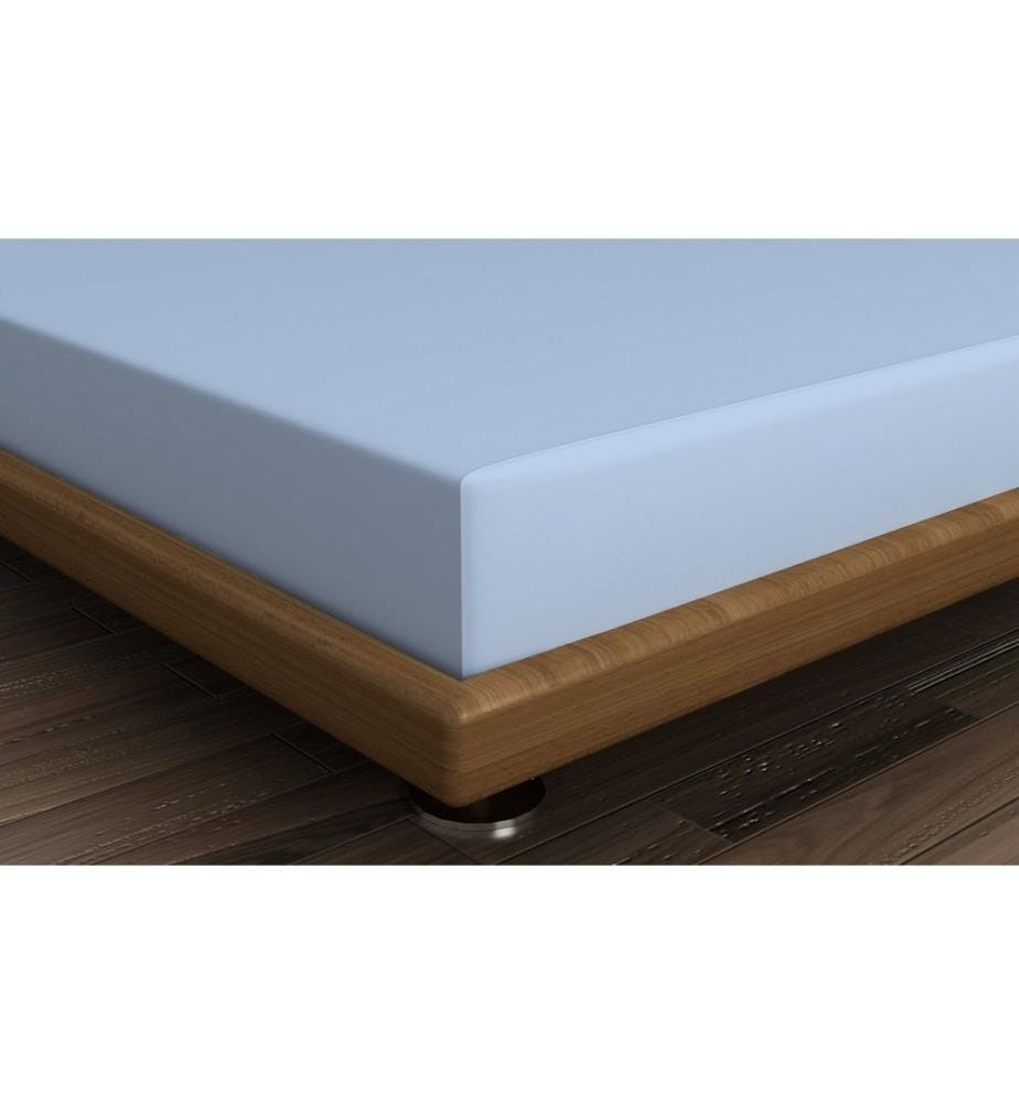 Ranforce Single Small Fitted Sheet, bleu, 100% coton