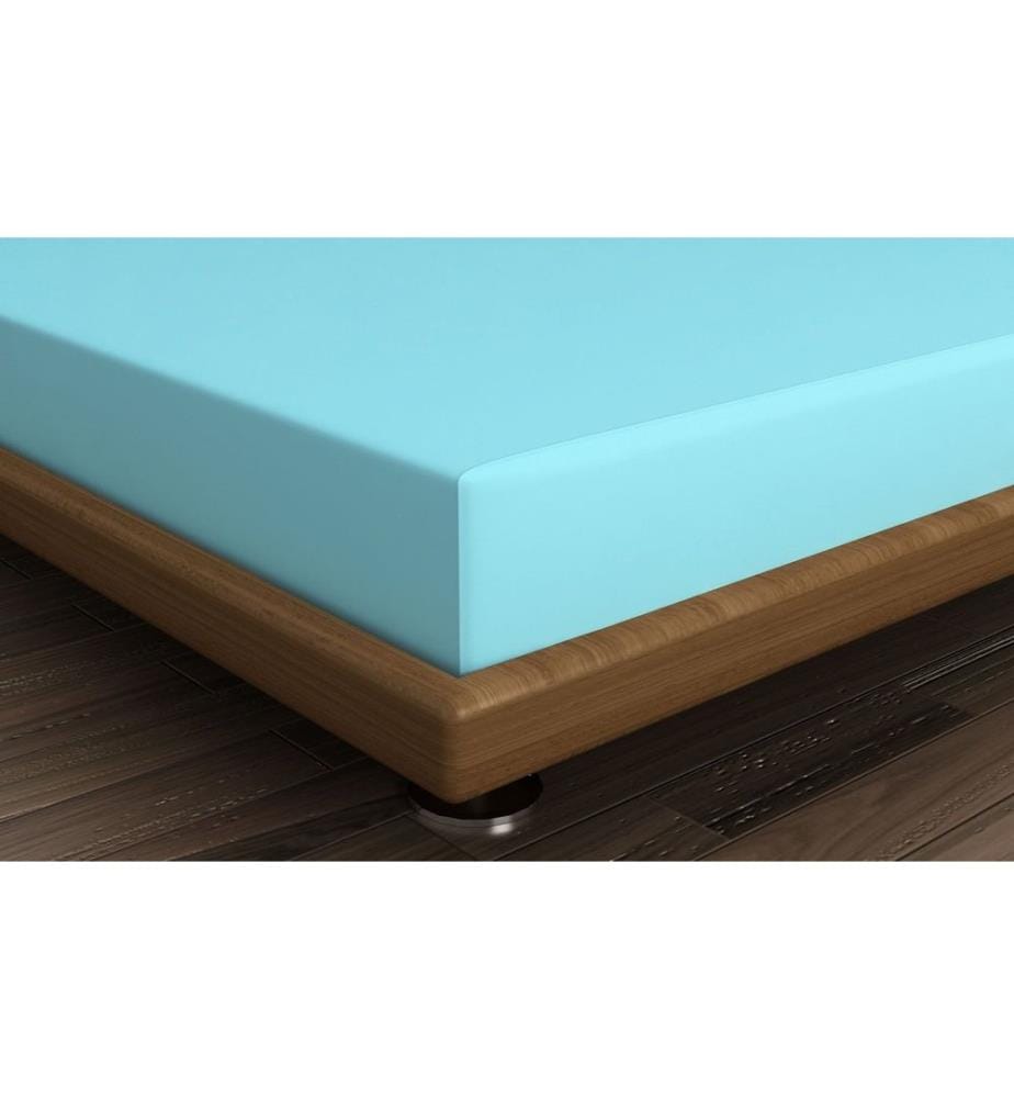Ranforce Single Large Fitted Sheet , Turquoise, 100% Cotton