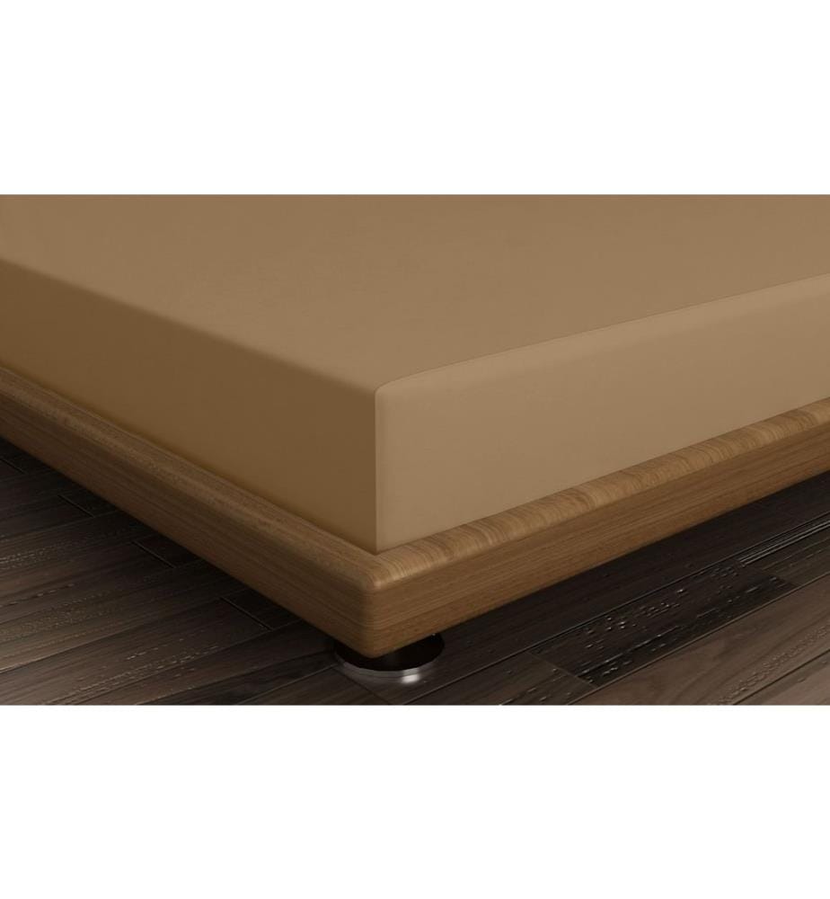 Lenzuolo singolo grande Ranforce, marrone chiaro, 100% cotone