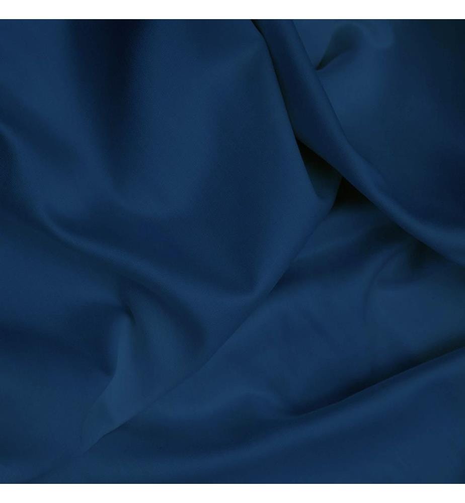 Lenzuolo singolo grande in raso, blu petrolio, 100% cotone raso