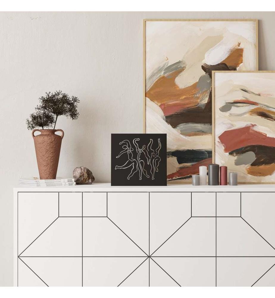 Oggetto decorativo, Nero, Metallo