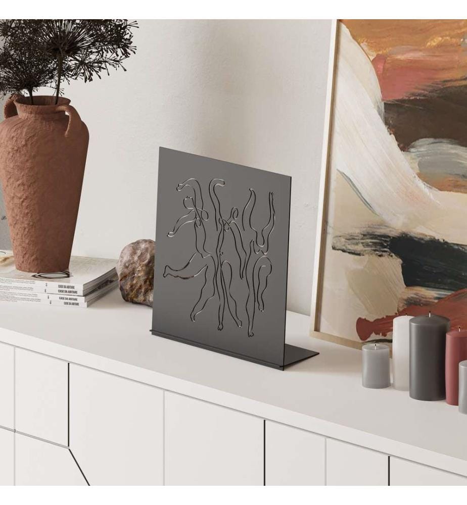 Oggetto decorativo, Nero, Metallo