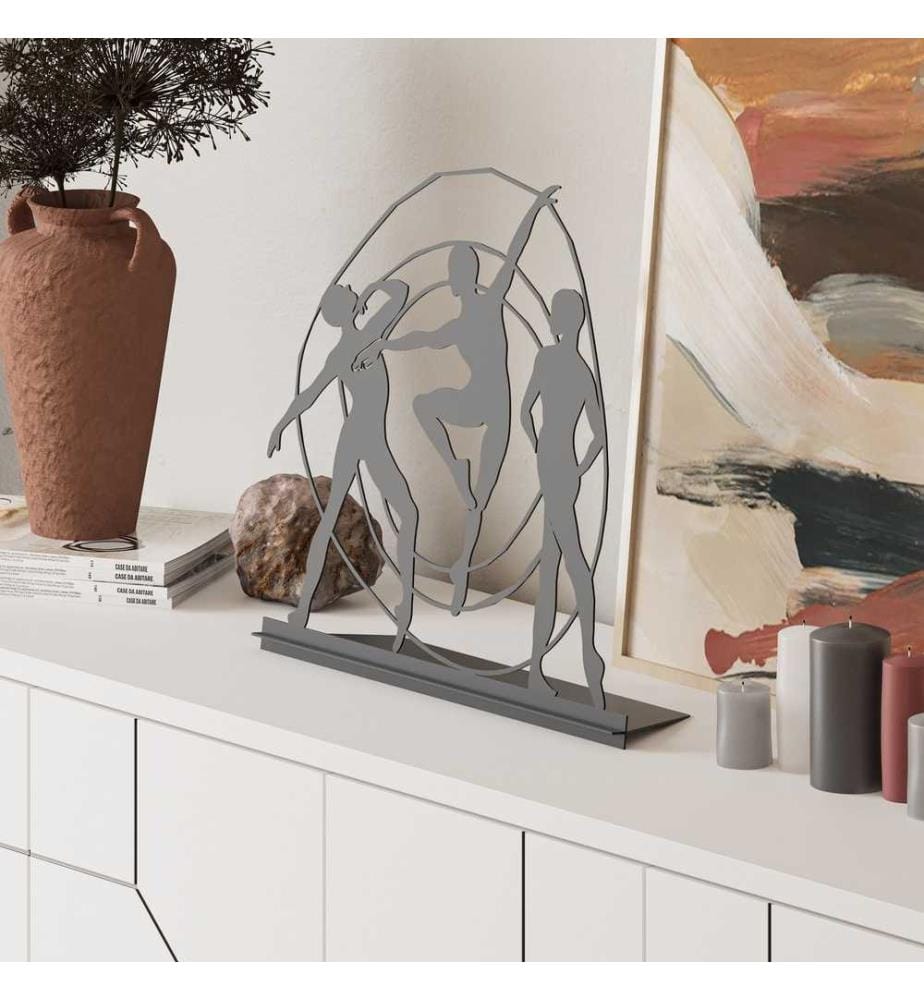 Oggetto decorativo, Nero, Metallo