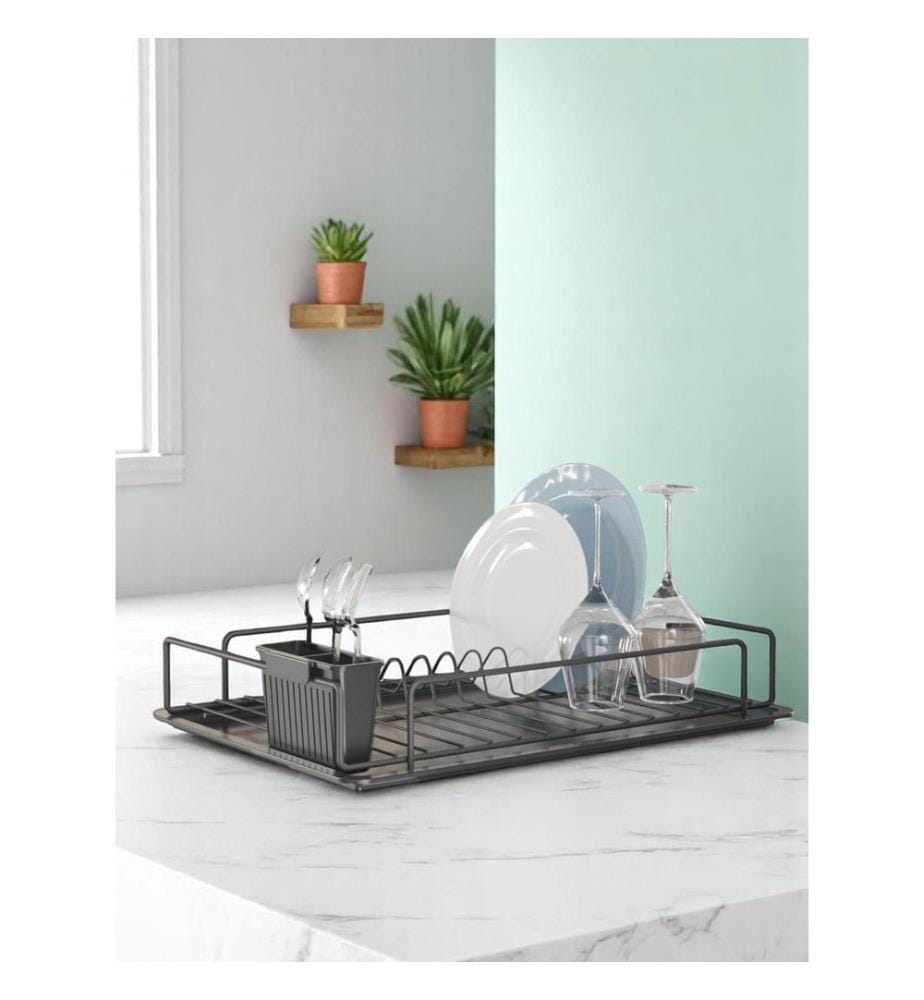 Dish Rack, Black, 100% Metal