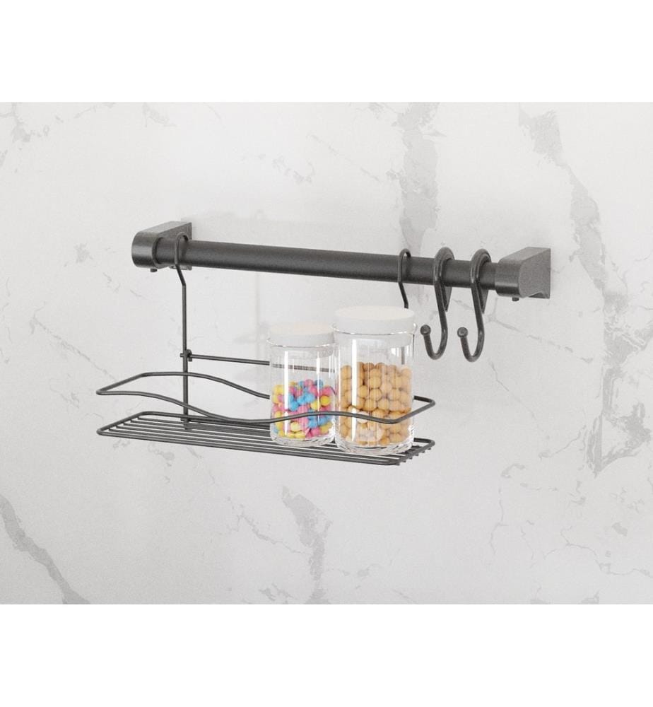 Kitchen Organizer, Black, 100% METAL