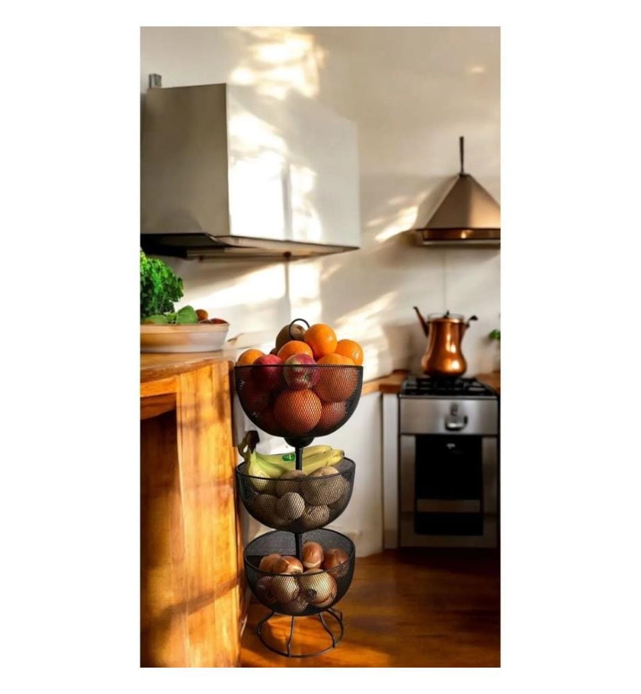 Basket Set, Black, 100% METAL