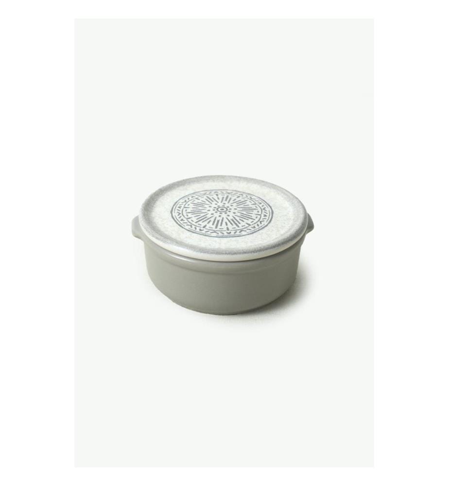 Storage Box Set, 12 Pieces, Matte White, 100% Ceramic, Antibacterial