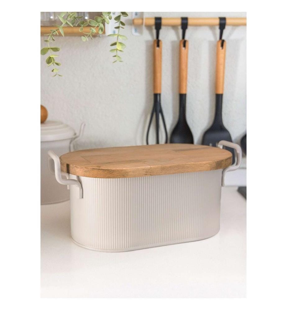 Breadbox, Beige, 100% GALVANIZE