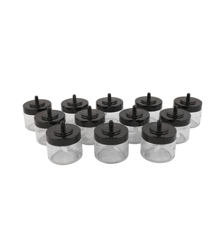 Spice Jar Set, 12 Pieces, Transparent, 100% GLASS